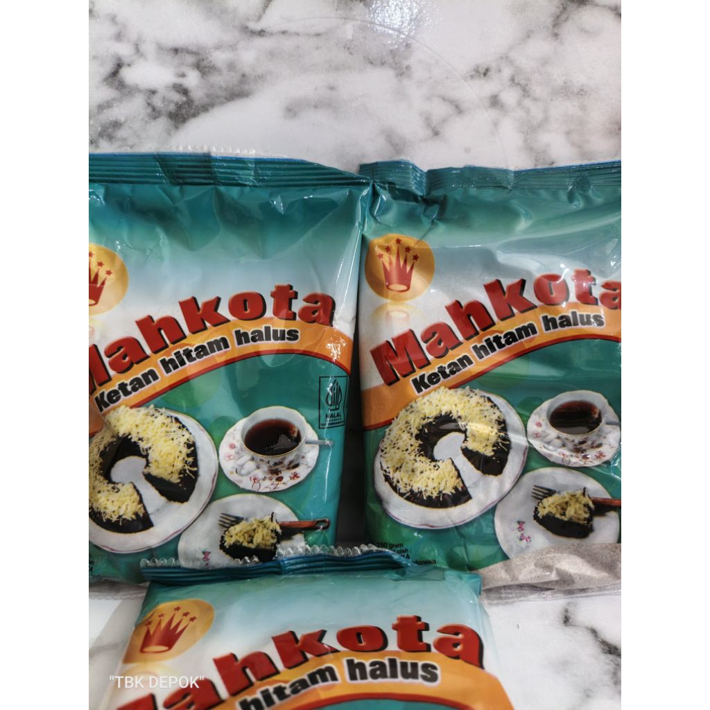 Mahkota Tepung ketan hitam halus Kemasan 250gr | Mahkota | Tepung ketan
