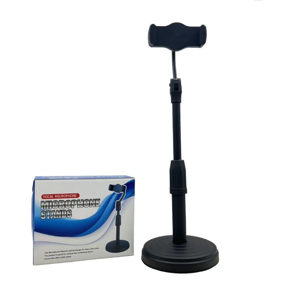 Microphone Stands Meja Pendek Kaki Bulat atau Desktop Mic Stand Round Base. Berdasarkan kemasan dan 