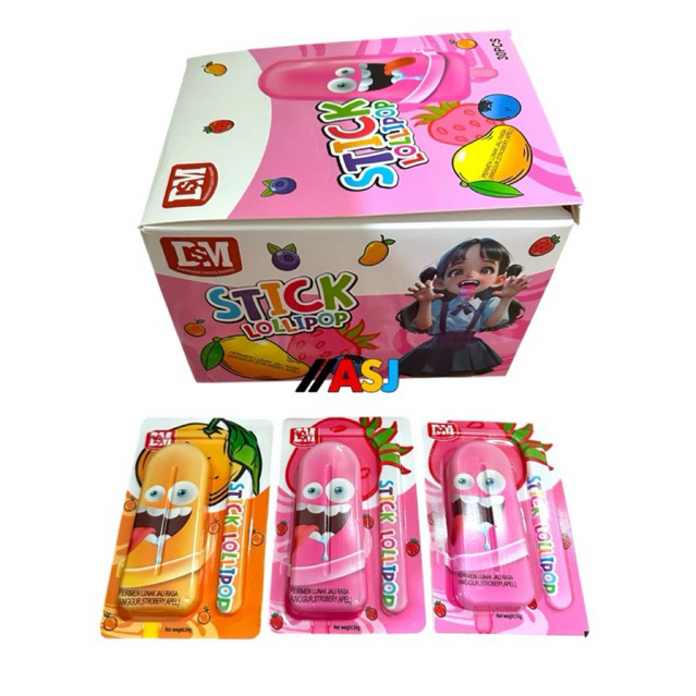 Stick Lollipop Jelly Colek Bentuk Minion Isi 30pcs Permen Jelly Lucu Kenyal Manis Aneka Warna Viral 