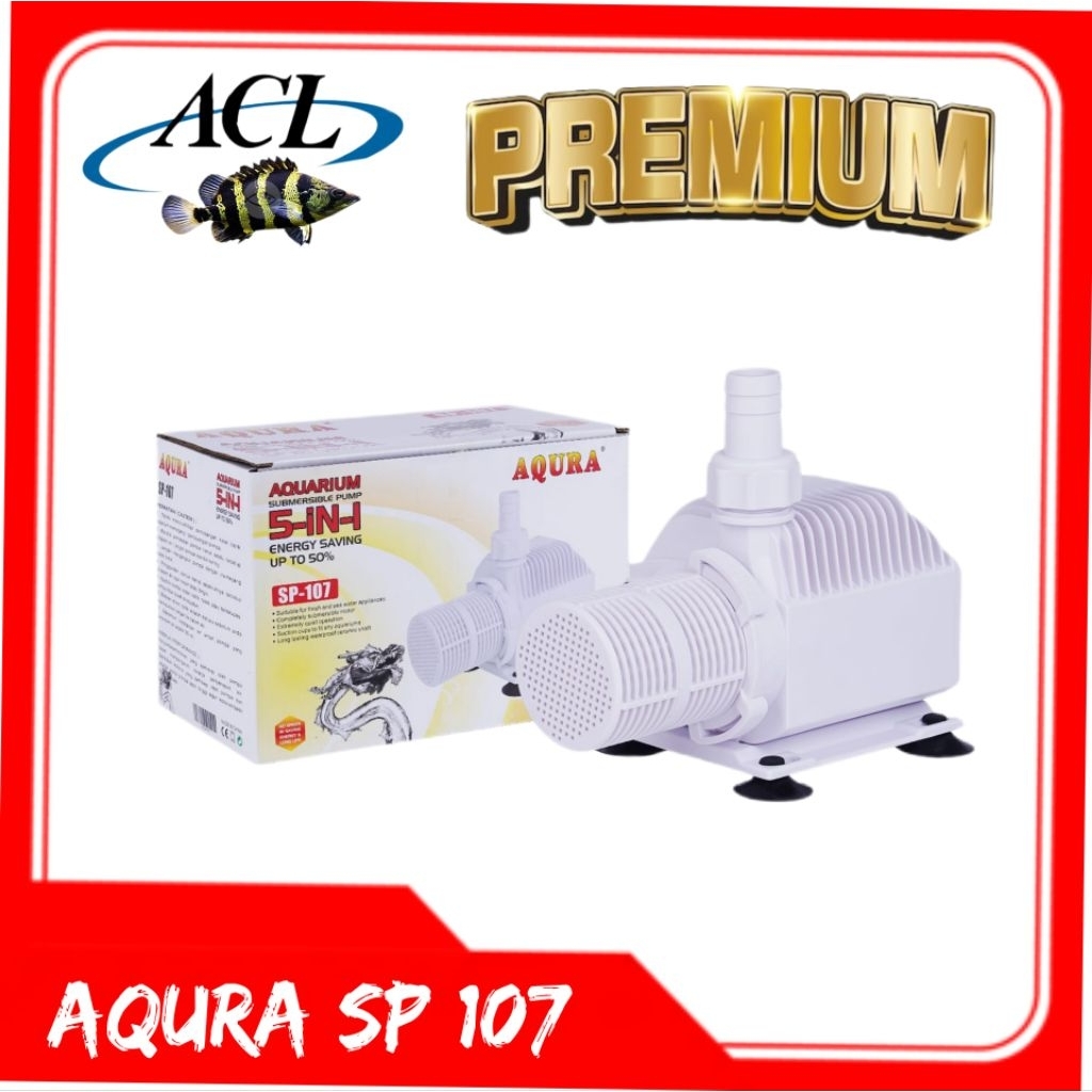 pompa celup kolam ikan besar aqura sp-107 mesin celup kolam air terjun