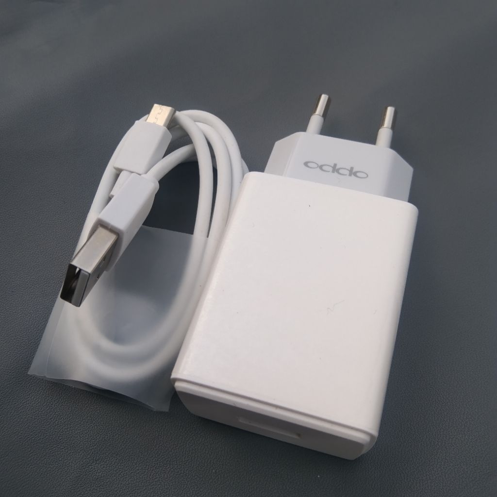 Charger Oppo Original 100% Bawaan Hp Mikro Usb A5s, A12, A15, A17, A3s, A37, A1k, A31, A83, A37