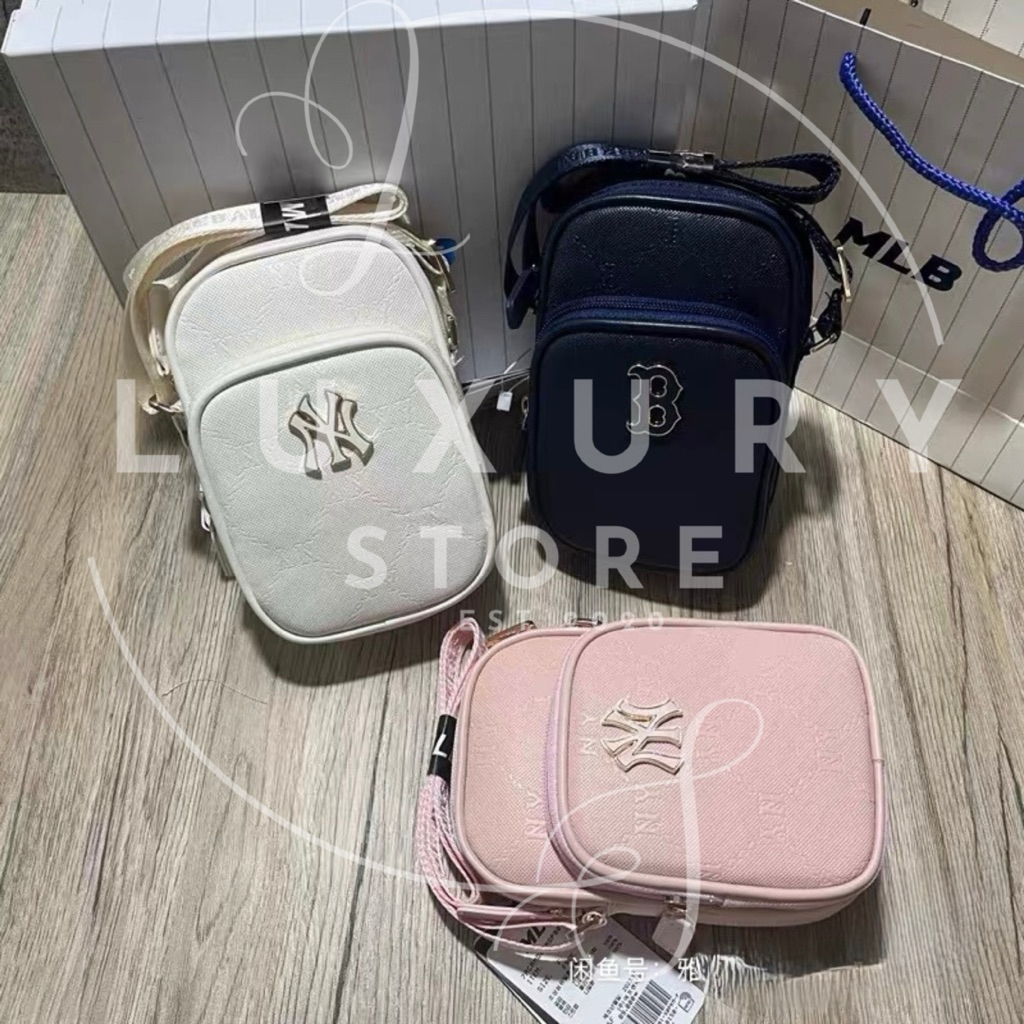 LUXURY STORE Tas MLB Diamond Monogram Slingbag Phone Crossbody Bag