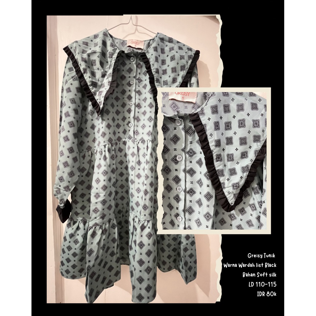 Tunik Kerah | Greisy Tunik | Preloved Tunik | Preloved Greisy