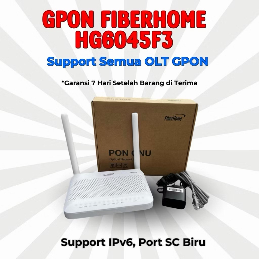 ONU XPON FIBERHOME HG6201M SUPPORT ALL OLT EPON DAN GPON NEW GRES