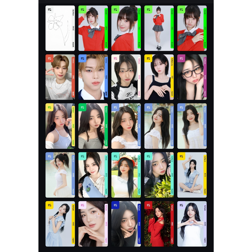 [read desc] tripleS idntt digital objekts dohun seoyeon nakyoung yeonji xinyu sohyun divine01 ever01