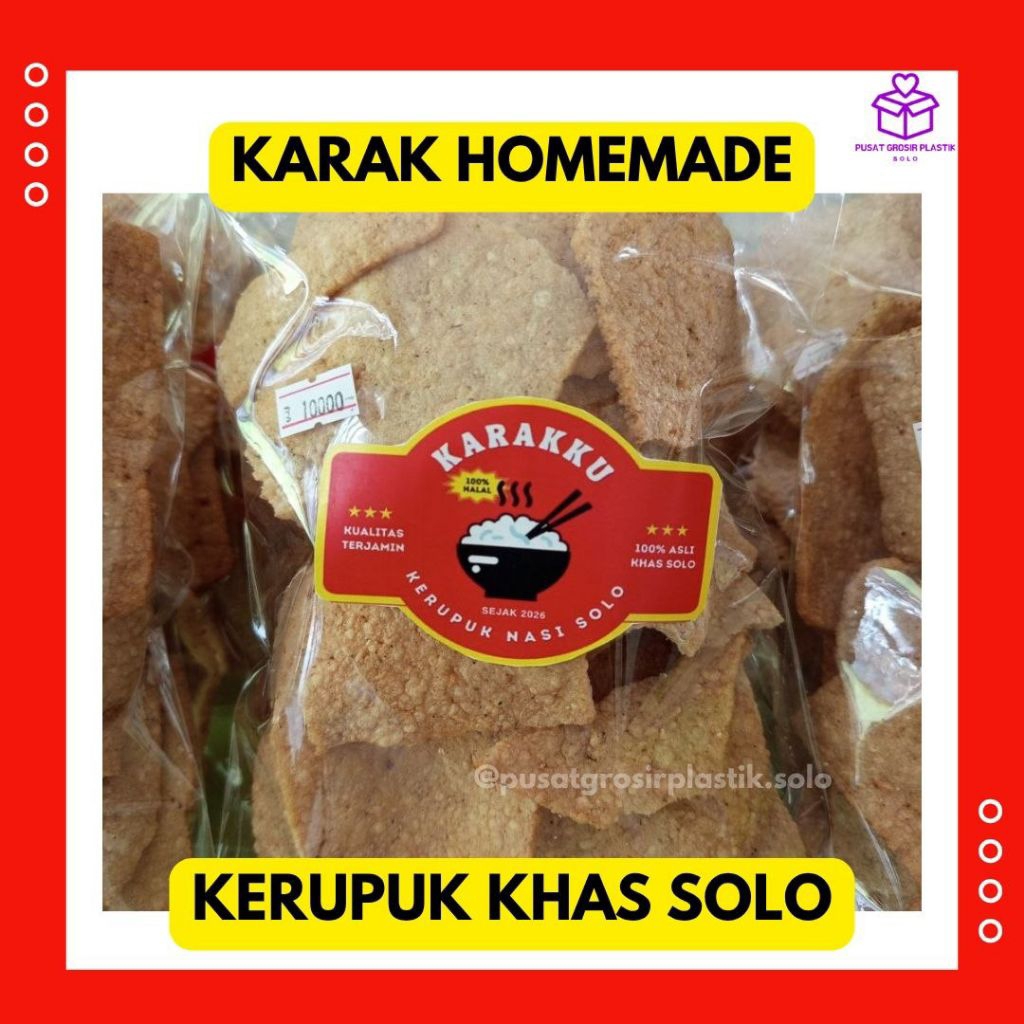 [EXPRESS] Kerupuk Khas Solo Karak Gendar Kerupuk Nasi Asli Solo Kangen Solo