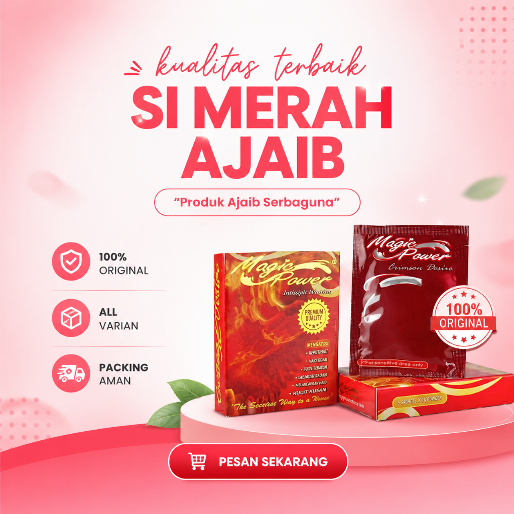 Tisu Antiseptik Magic Power Merah 6 Sachet - ALL VARIAN