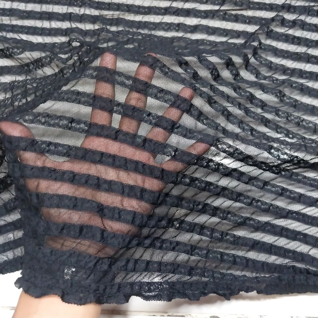 Kain bahan brukat stretch brukat melar antik meteran(harga per 0,5 meter)