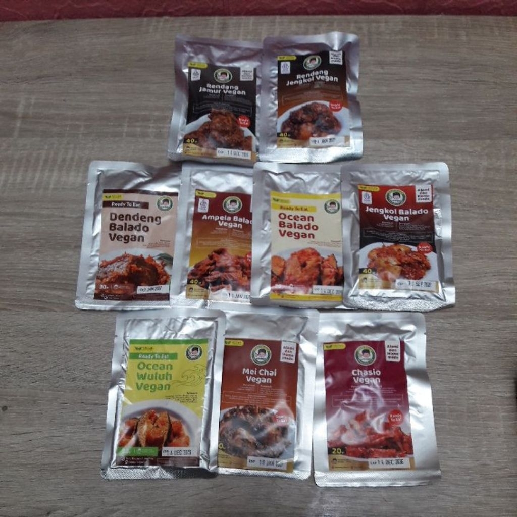 Rendang Jamur Rendang Jengkol Dendeng Balado Jengkol Balado Ampla Balado Meichai Chasio Vegan Vegeta
