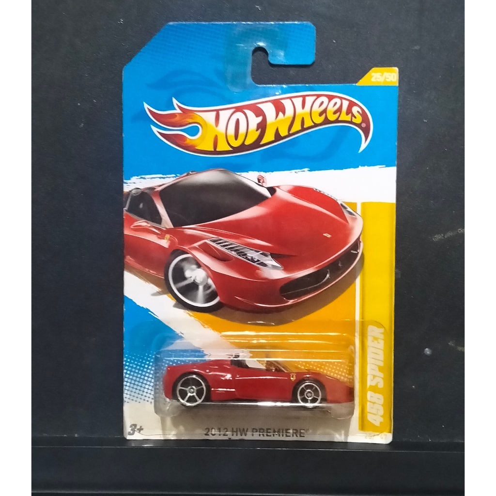 2012 Hot Wheels Ferrari 458 Spider Hotwheels Red Merah