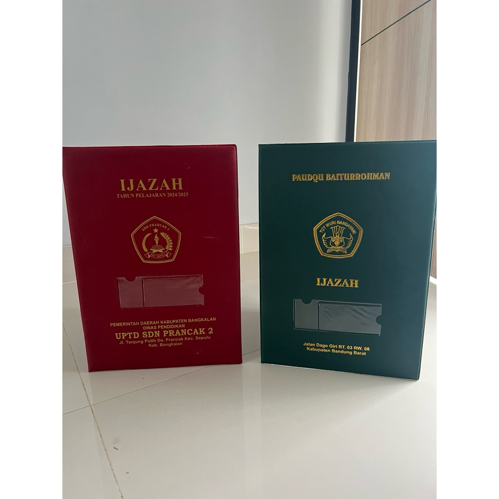 Map Sampul Ijazah,Map rapot ,Map K13 Foil Embos Sd/SMP/SMA