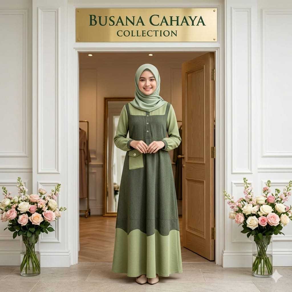 Dress Hari Raya 2026 Remaja Busana Muslim Gamis Anak Perempuan Remaja Kekinian Syari Kids10-17 Tahun