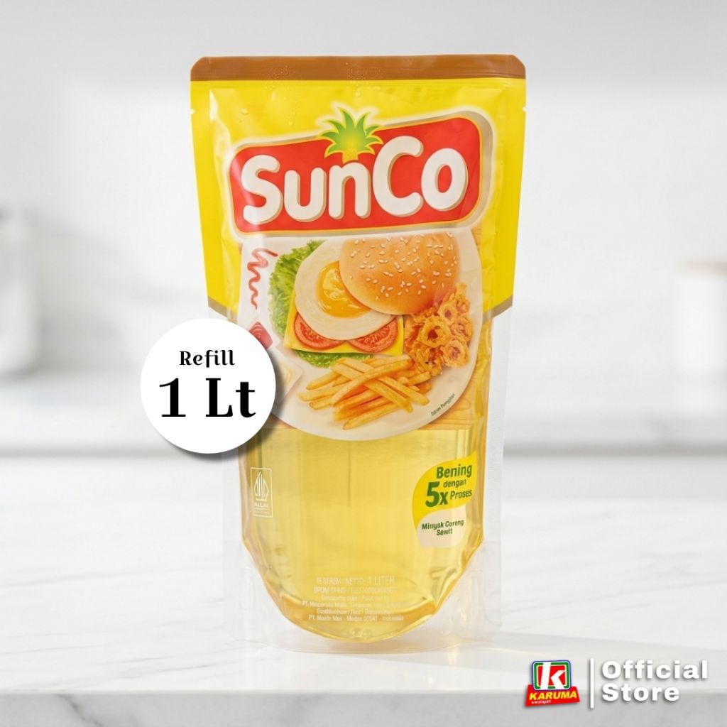 Sunco Minyak Goreng Refill 1 Liter | Minyak Goreng 1 liter SunCo