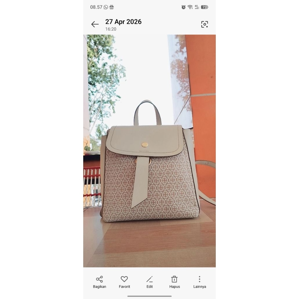 Preloved tas ransel branded anti air bisa jadi tempat susu dan popok anak merk Les Catino