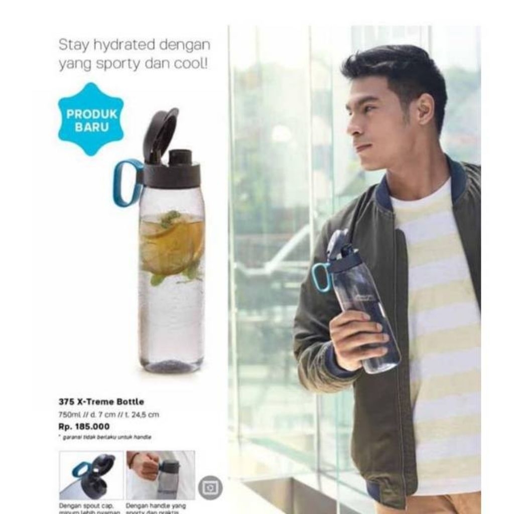 H2go 750ml 750 ml Tupperware Baru
