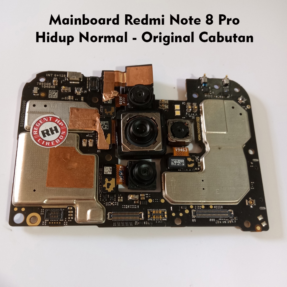 Mainboard redmi note 8 pro test normal - original cabutan
