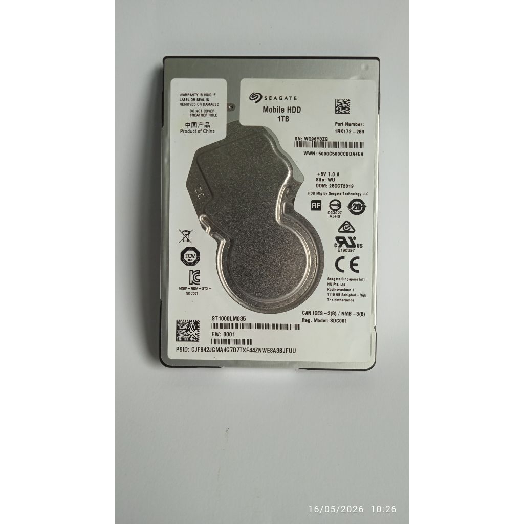 HDD Laptop 1TB Seagate