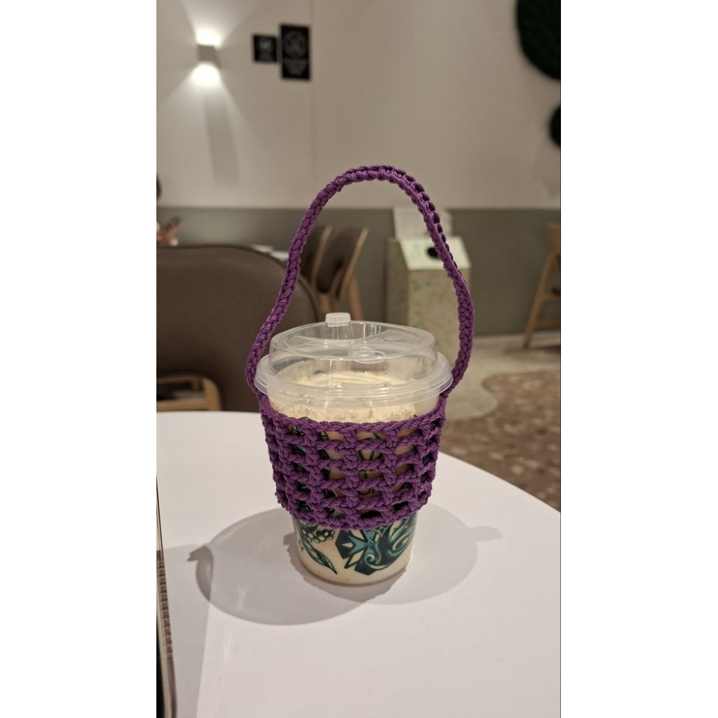 Cup Holder Crochet - Cup Holder Rajutan Viral bisa custom