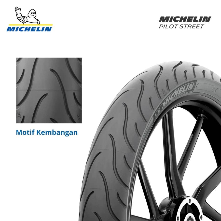 SNI Ban MICHELIN TUBELESS 90/80-14 PILOT MOTO GP, PILOT STREET, PILOT STREET 2 Ban Motor VARIO 150, 