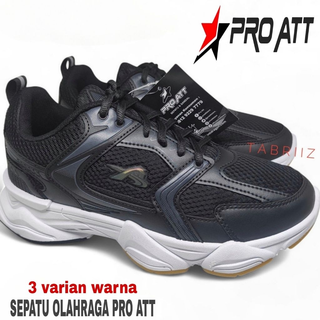 Sepatu Sport PRO ATT Olahraga Pria - Lari Jogging - Sepatu Badminton - 100% ORIGINAL