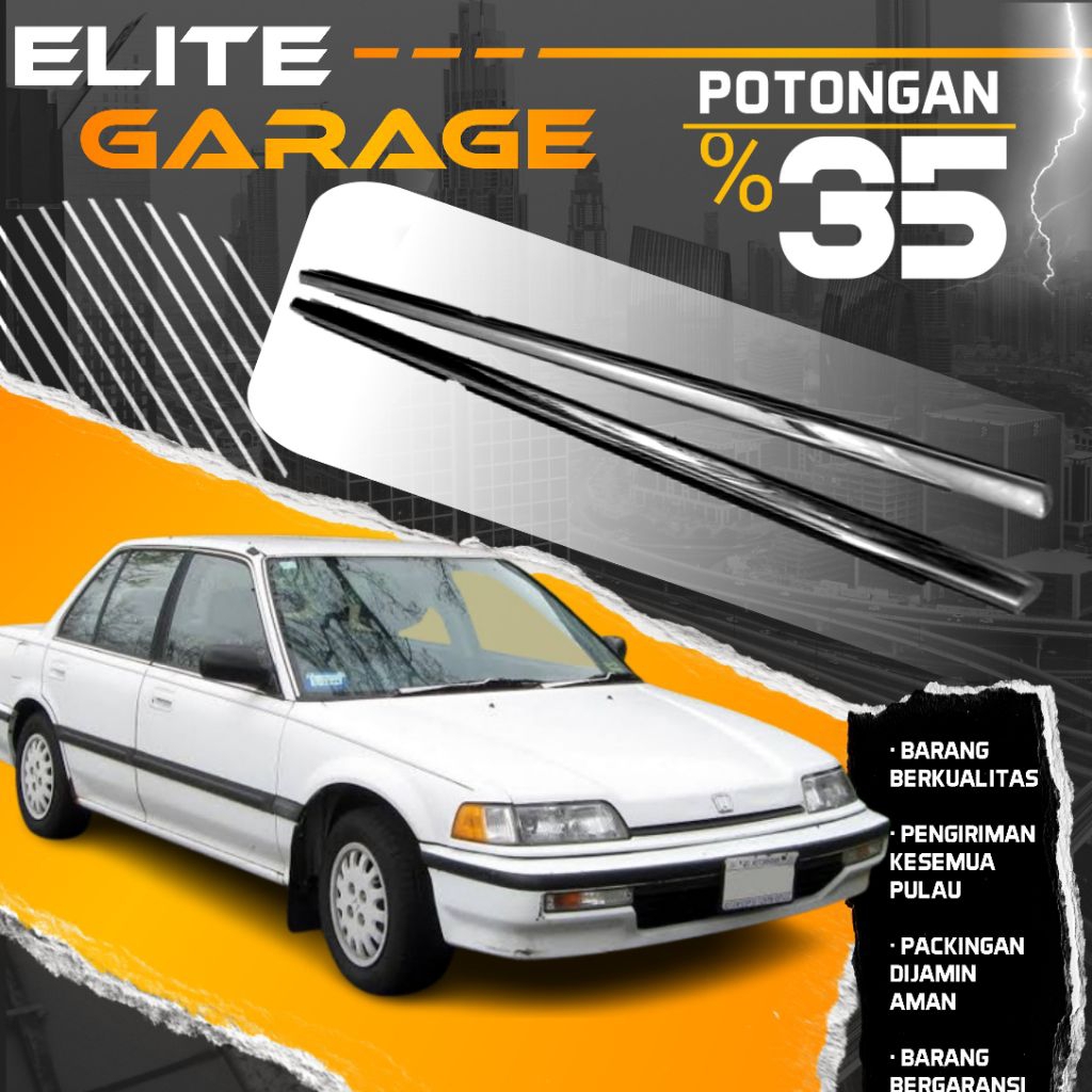 Weatherstrip/Pelipit Pintu Luar Honda Grand Civic Tahun 1991