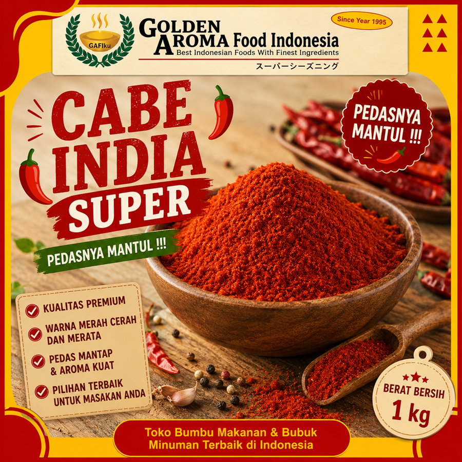 Cabe Bubuk India Super 1 Kg Enak Murah Lezat Jual Bubuk Cabe India Super 1 Kg