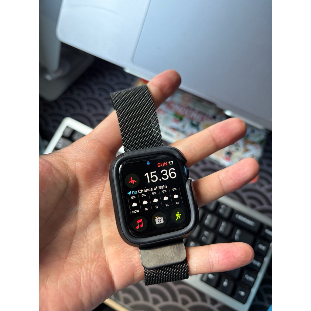 Jam Apple Watch Series 6 44mm Navy 100% Original (Bekas)