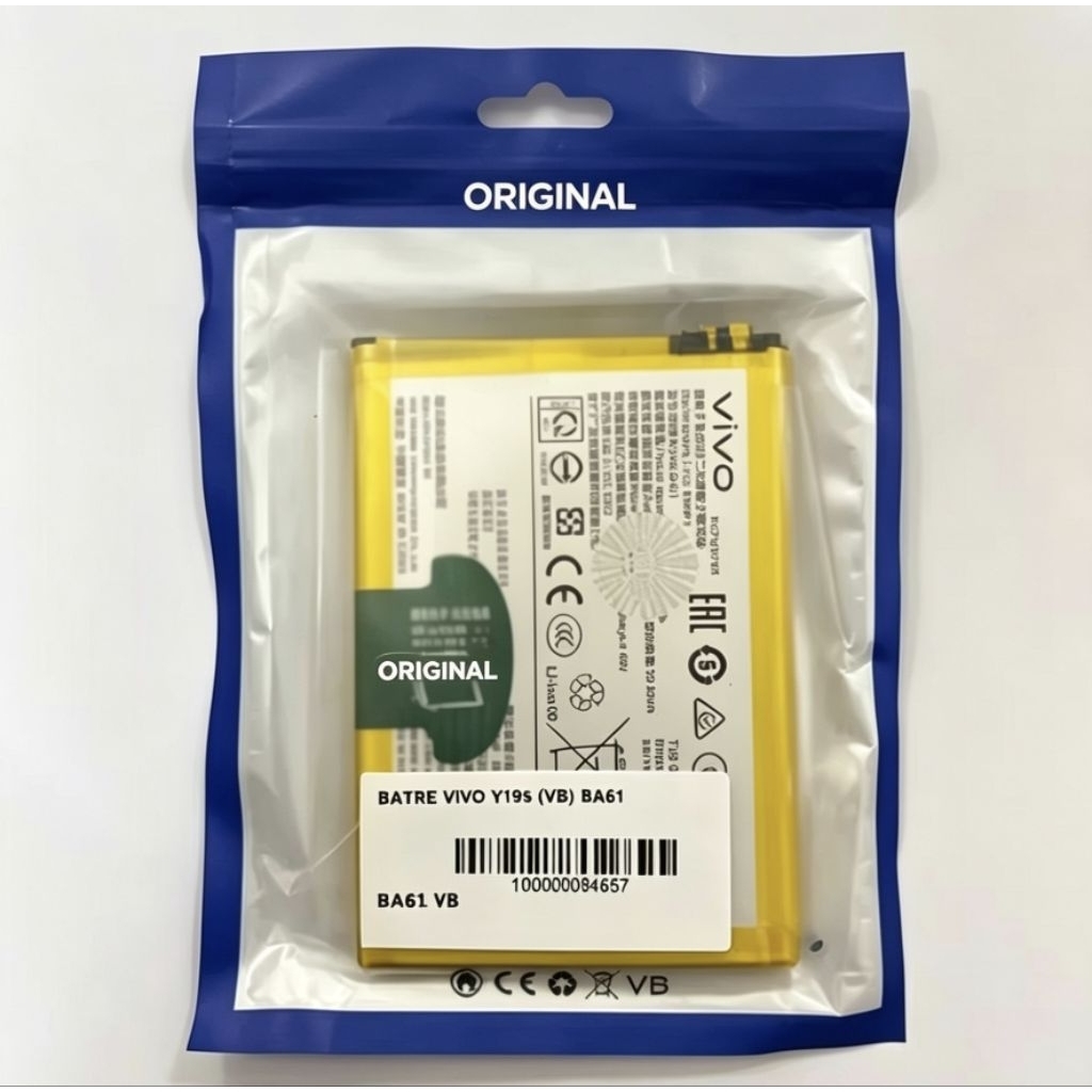 Baterai VIVO Y19s GT 5G / VIVO V2459 ORIGINAL 100% Model BA61 BA-61