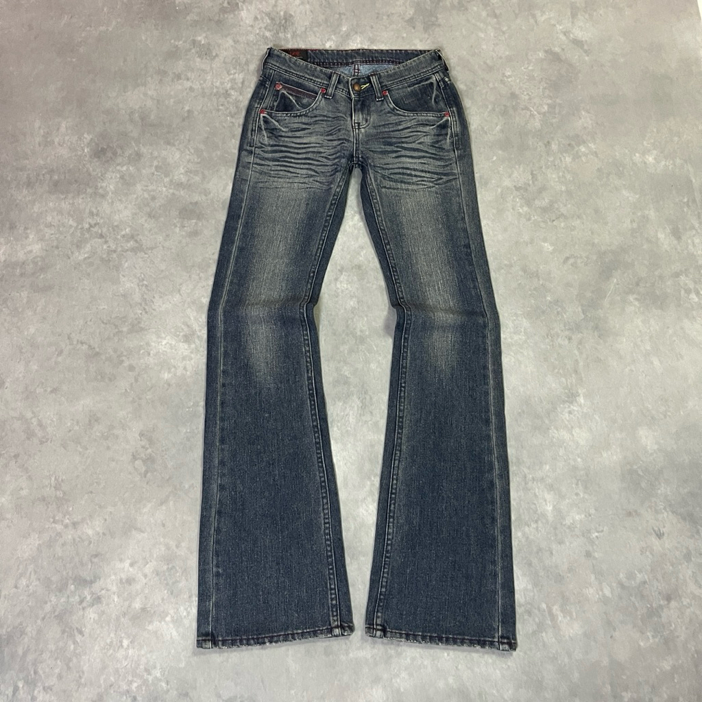 Lee Women’s Low Rise Flared Jeans Fade Wash | Original Branded | Celana Bootcut Cewek