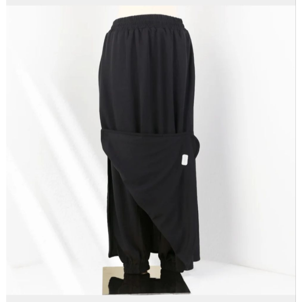 Nusseyba Zahiya Skirt Black Rokcel Olahraga Muslimah Bigsize