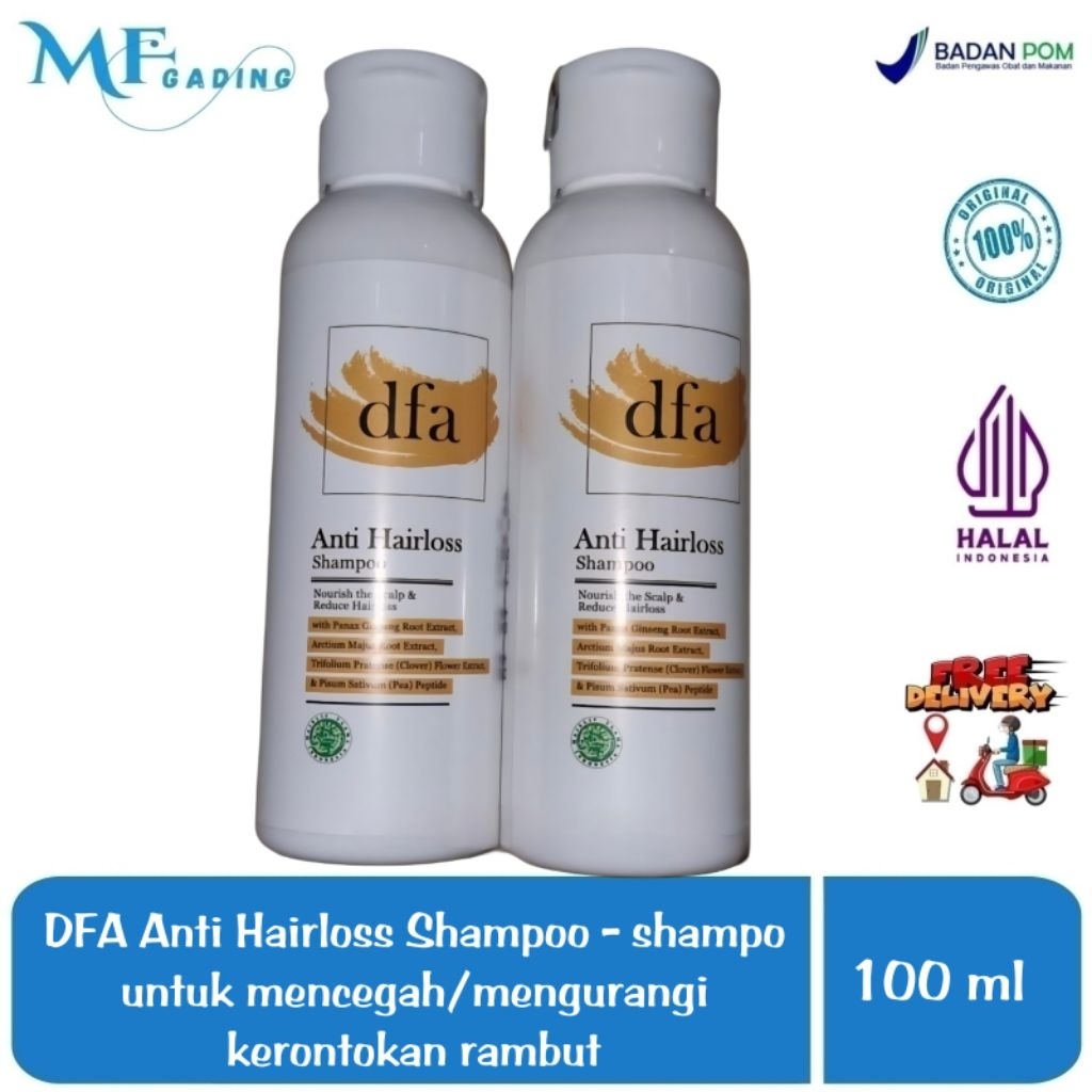 DFA Anti Hairloss Shampoo - shampo untuk mengurangi rambut rontok / kerontokan / memperkuat akar ram