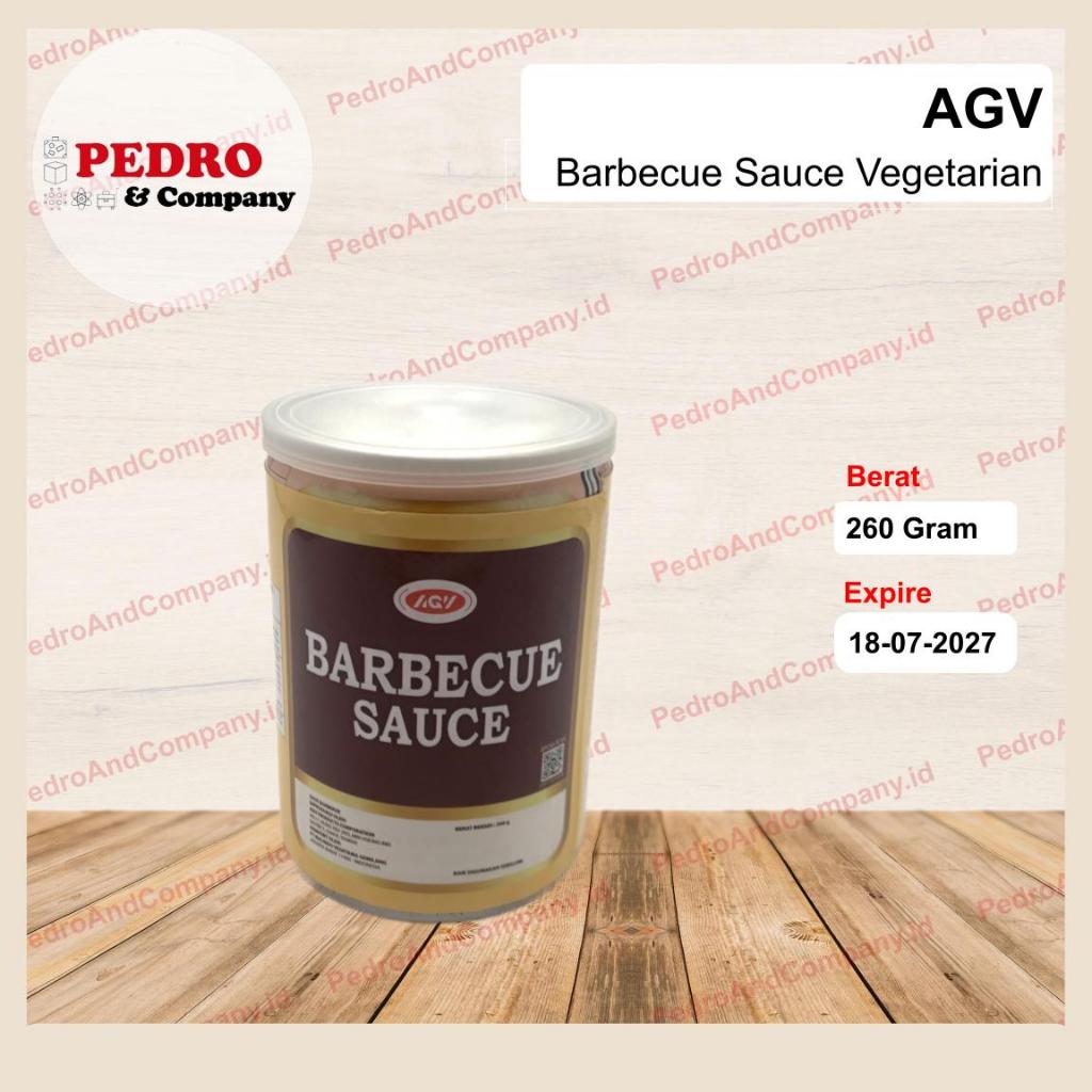 AGV Barbecue sauce vegetarian 260 gram saus bbq analog vege vegan
