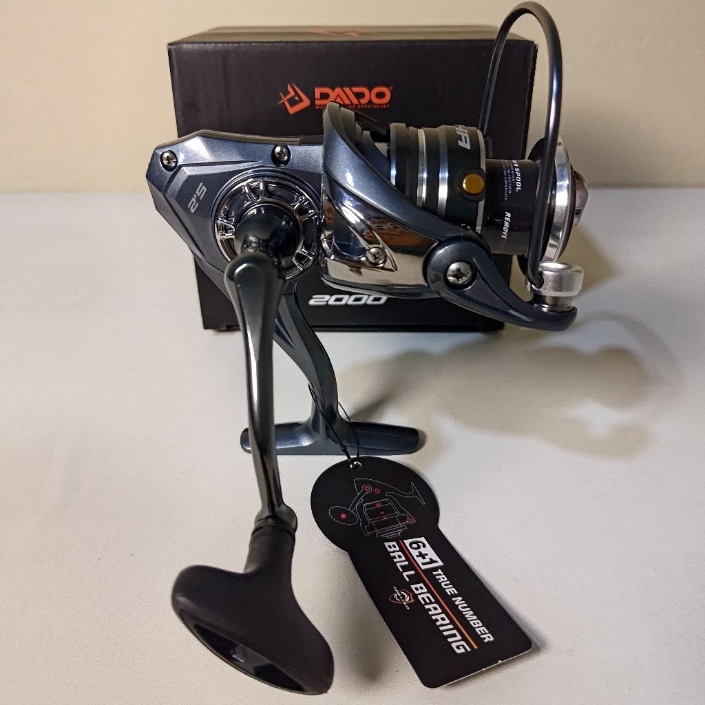 Reel pancing Daido Serpha 2000 , Reel pancing spinning ukuran 2000 , Alat pancing / Gulungan pancing