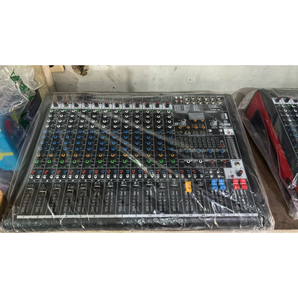 mixer audio black spider lmx 12 channel mixer 12 channel