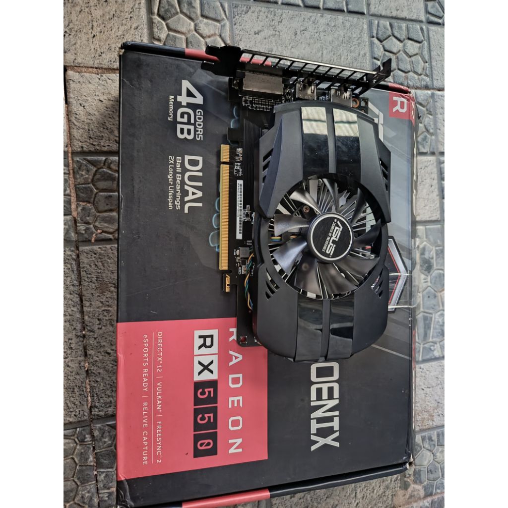 vga card asus rx 550 4gb ddr5