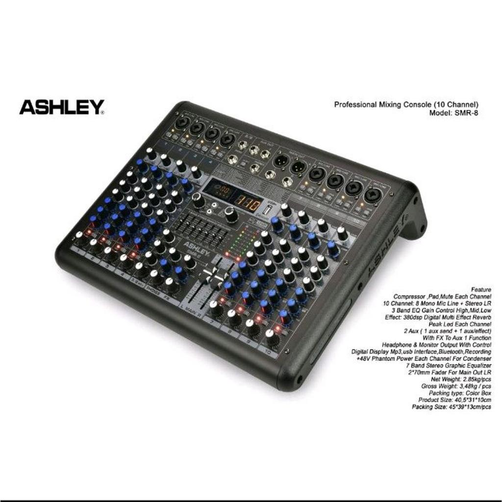 Mixer Audio ASHLEY SMR 8 / SMR8 - 8 Channel ORIGINAL