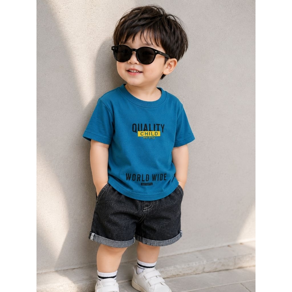 Baju Anak Kaos Gugel Kids Lengan pendek / Kaos Anak Motif Random / Gugel Kids Spandek Rayon grade A