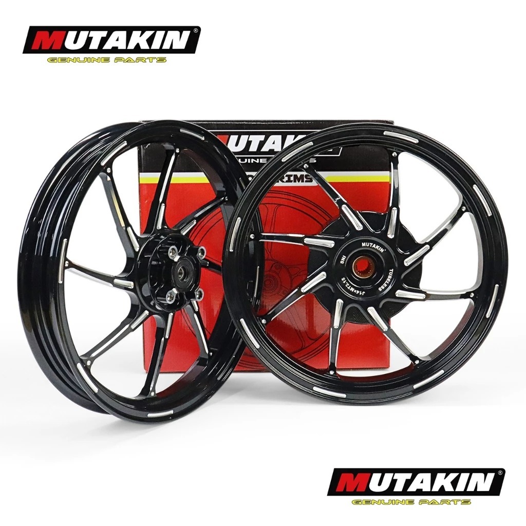 MUTAKIN Velg 801 CNC VELK Ring 14 185 215 Honda Beat Scoopy Genio Spacy Vario 110