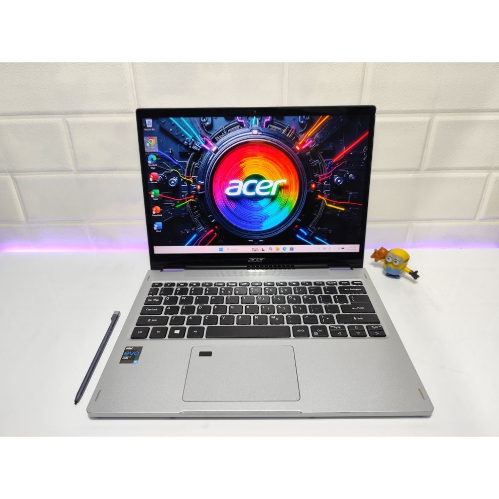 Laptop Acer Aspire SP313-51N Spin 3 Layar OLED  Touchscreen 360% intel Evo Core i5 Gen 11 Ram 8 GB, 