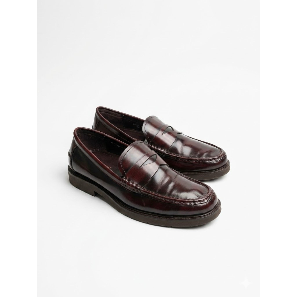 Penny loafers Stazione by Elcanto 27cm (43) sepatu kulit second bekas like new not ghbass weejuns ha
