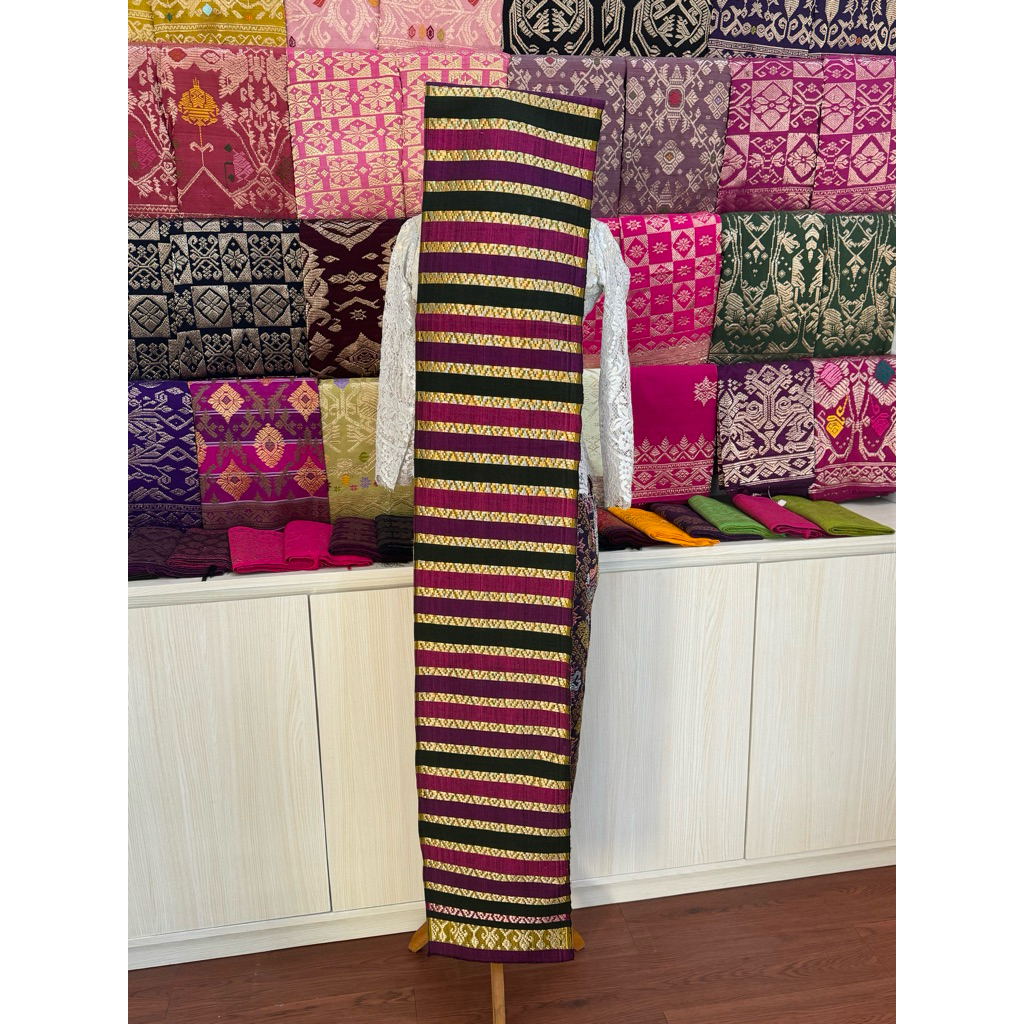 Selendang Songket Sidemen Banyumas Cendana (Songket Asli)