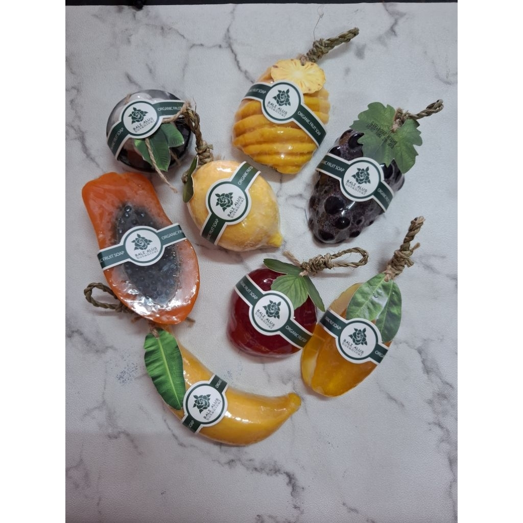 Sabun Bali Alus bentuk buah dan bunga (Fancy soap)