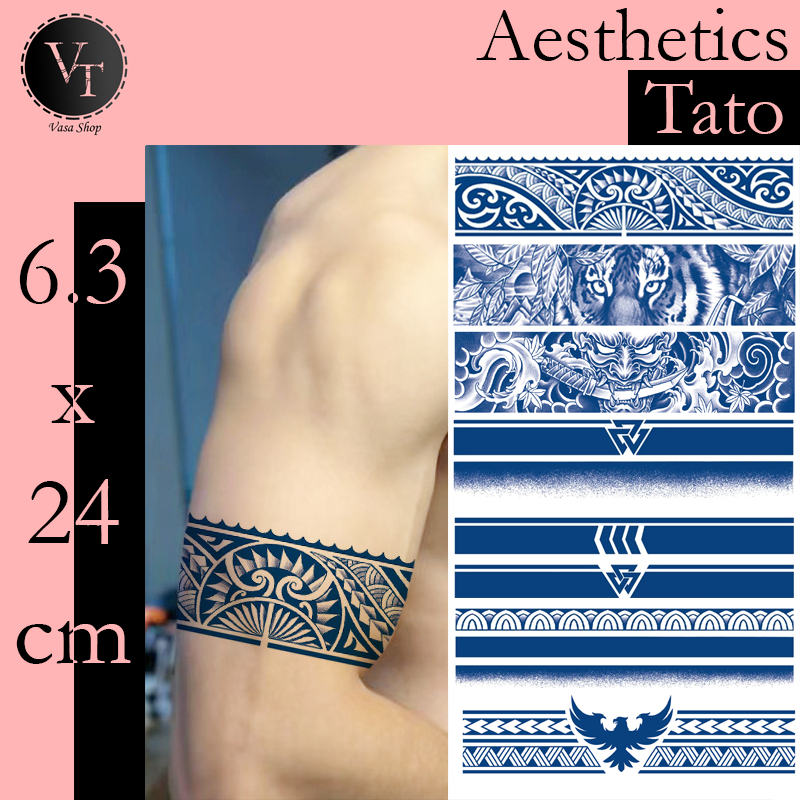 VasaTato-Tato Temporer Waterproof | Tato Gelang Seri GZBH 6.3x24 cm
