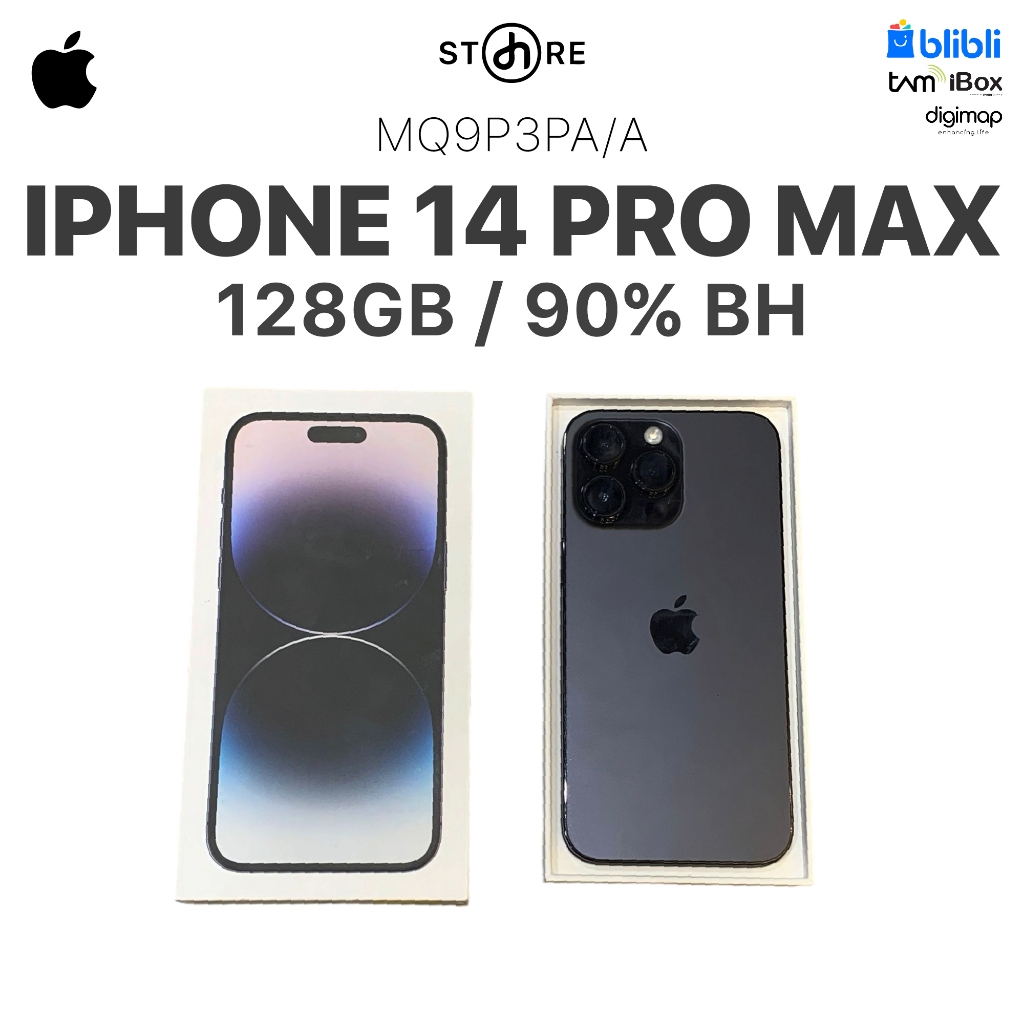 Second , iPhone 14 Pro Max , 128GB , Black , MQ9P3PA/A