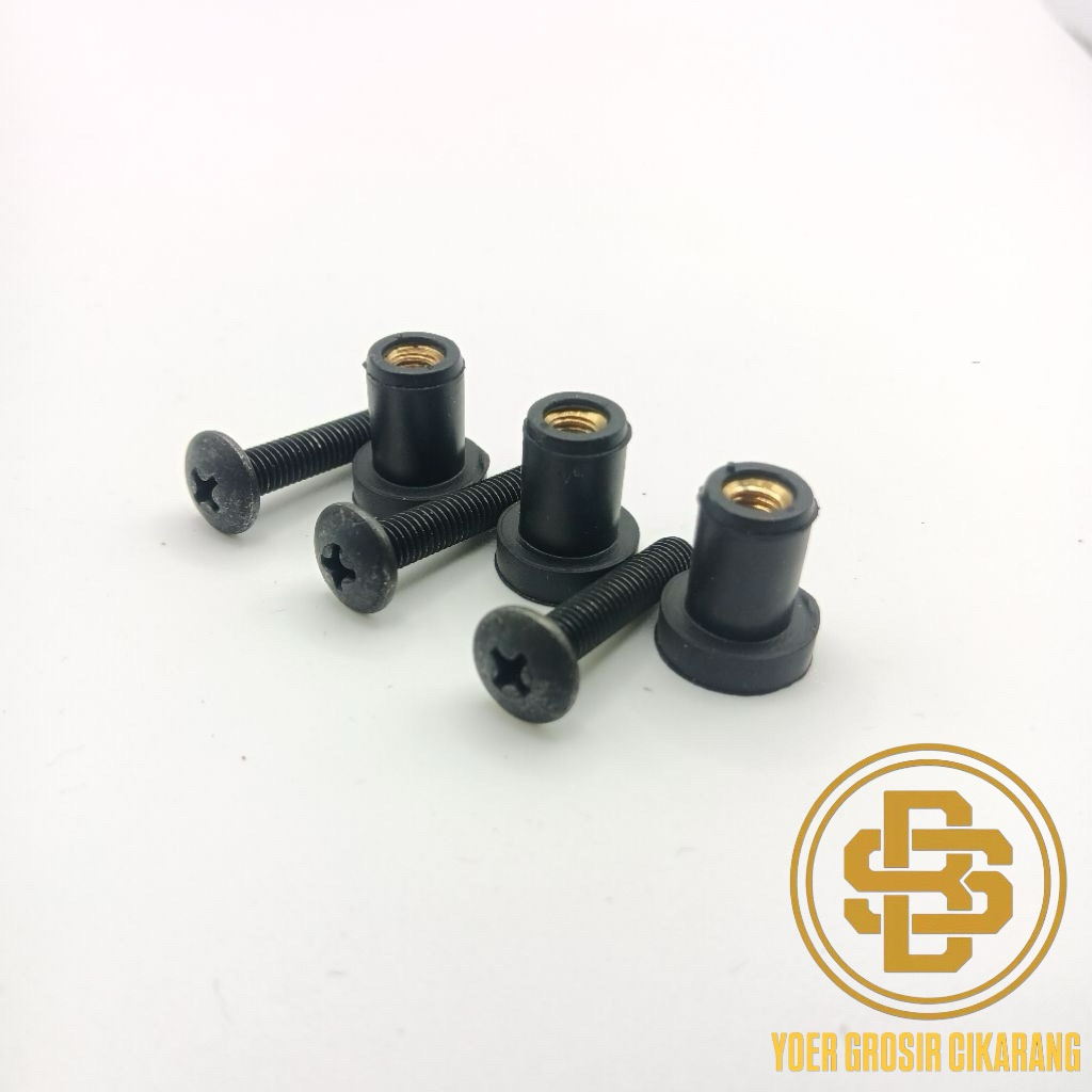 TERLARIS Mur Visor Karet Baut Mur Windshield CB150 CBR150 CBR250R CBR250RR CBR500 CBR600 CBR1000 Tig