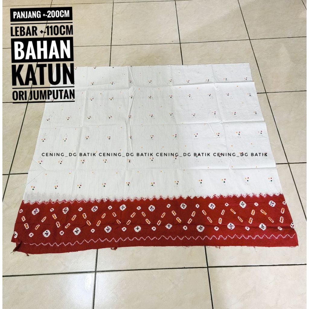 kain batik ORI JUMPUTAN merah putih