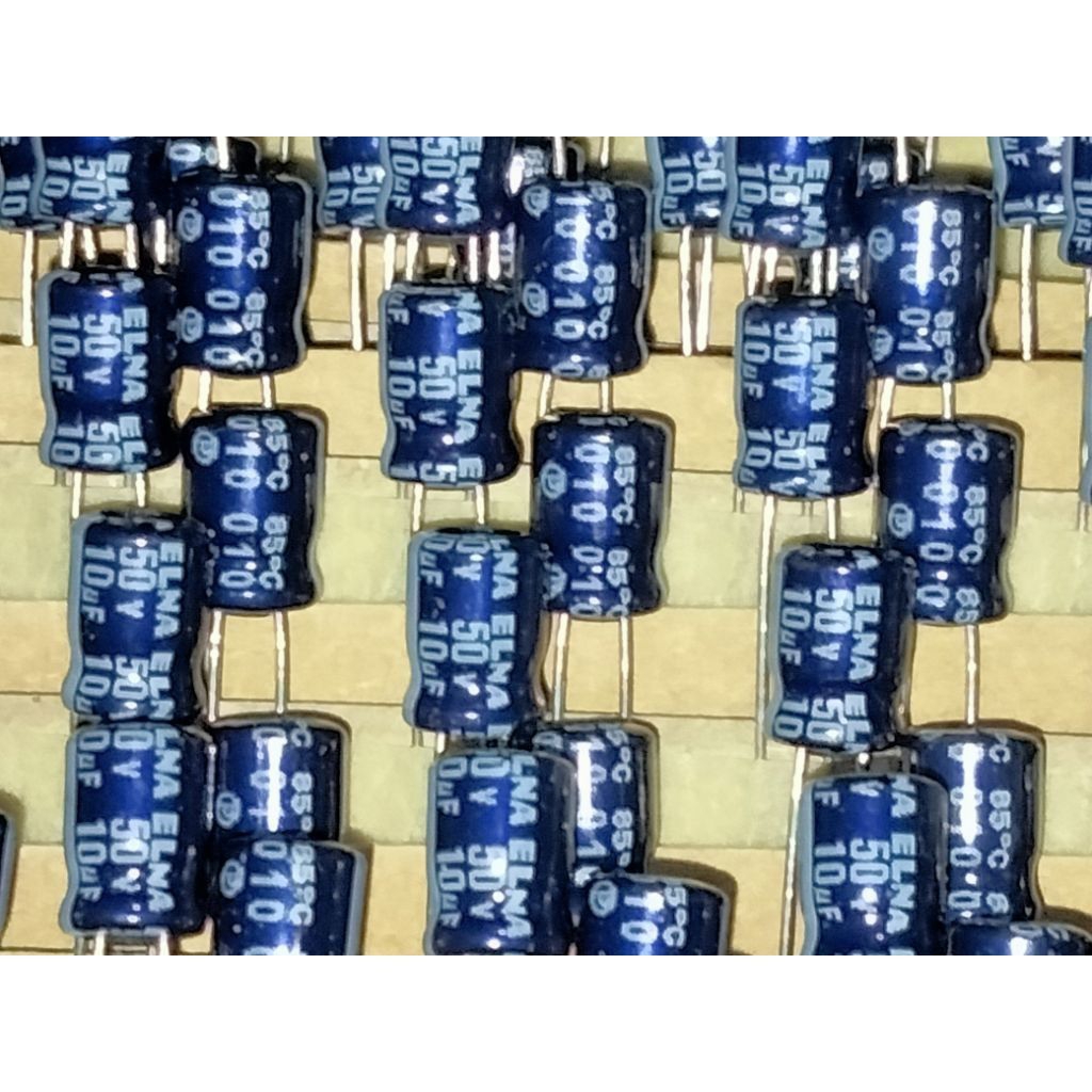 (10pcs) ELCO 10UF 50V ELNA