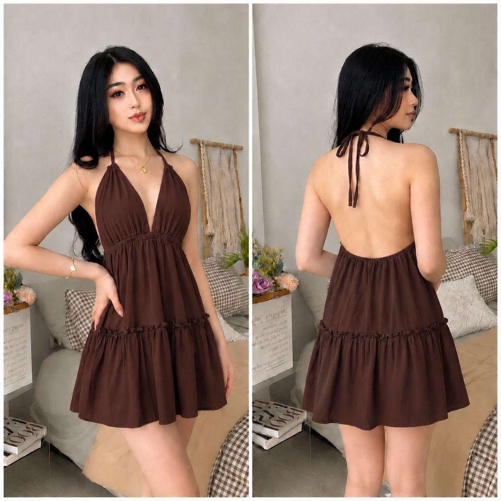 daster tali mini dress piyam baju tidur daster kekinian lingerie bisa cod