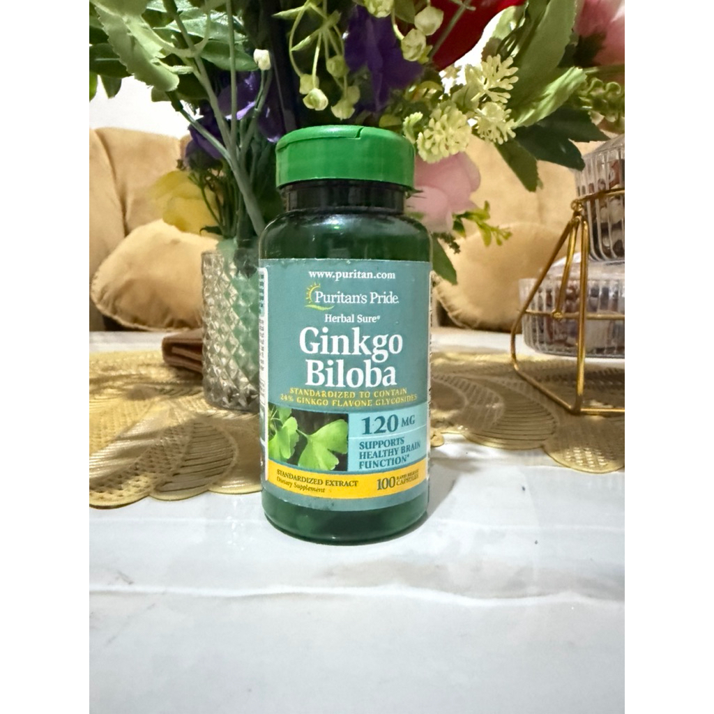 Puritan's Pride Ginkgo Biloba 120mg 100 Capsules original