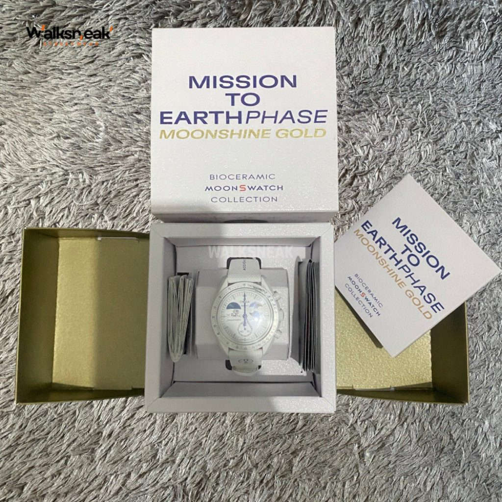 SWATCH X OMEGA MISSION TO EARTHPHASE - MOONSHINE GOLD COLD MOON